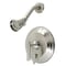 Kingston Brass Shower Faucet, Brushed Nickel, Wall Mount KB26380MLSO - alternate 1